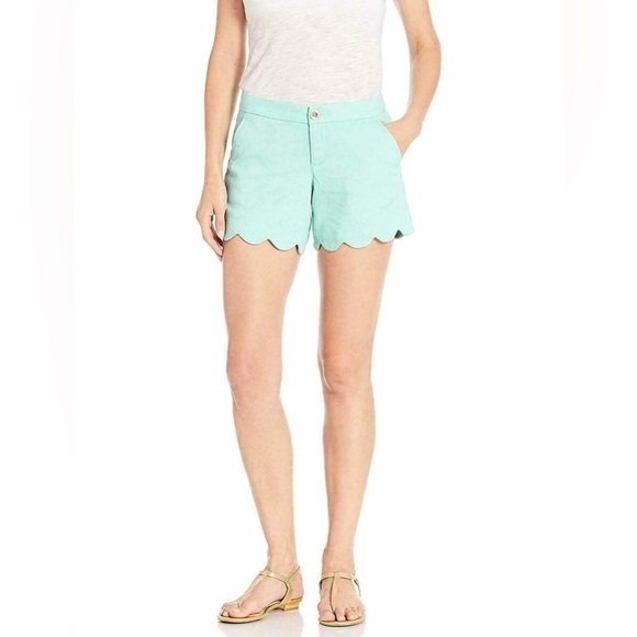 Lilly Pulitzer The Buttercup Shorts in Aqua - Picture 1 of 12